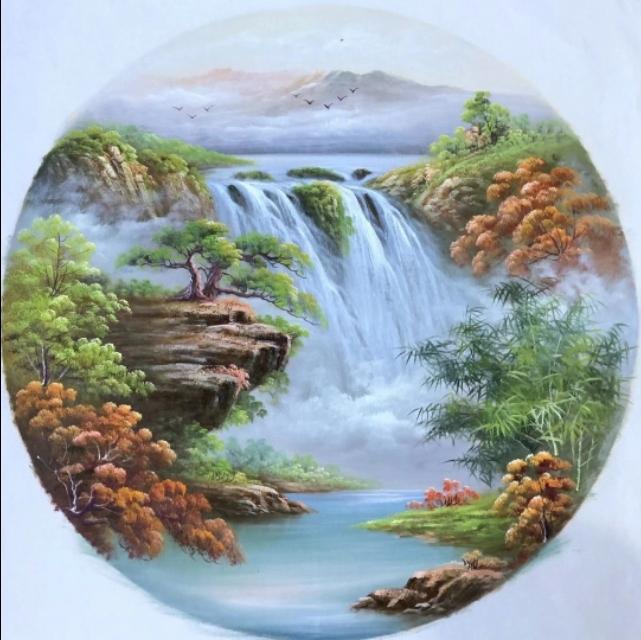 油画名画风景，自然之美