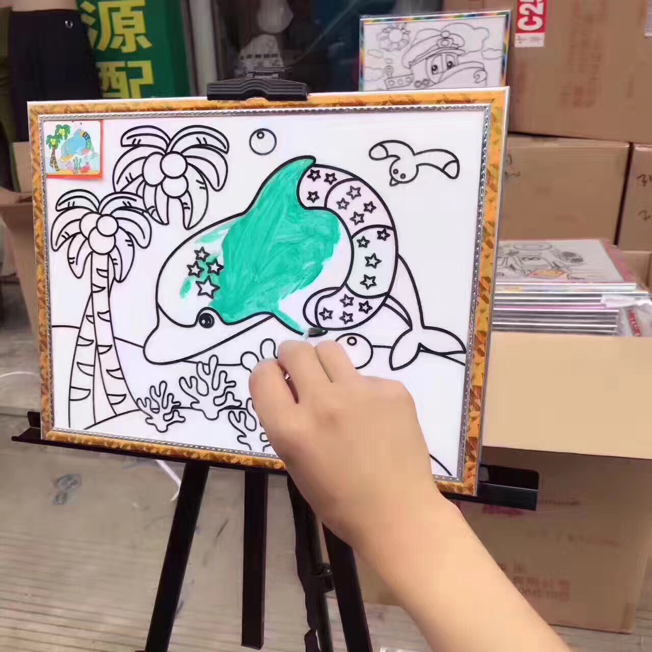 数字油画DIY手绘画，创意与自由的交织