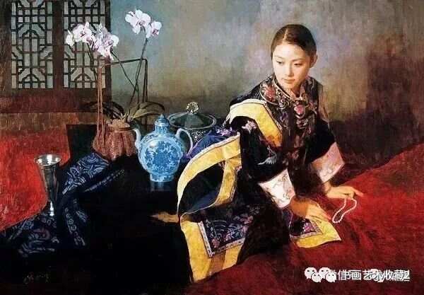 油画100幅图片中国，艺术之美与历史之韵