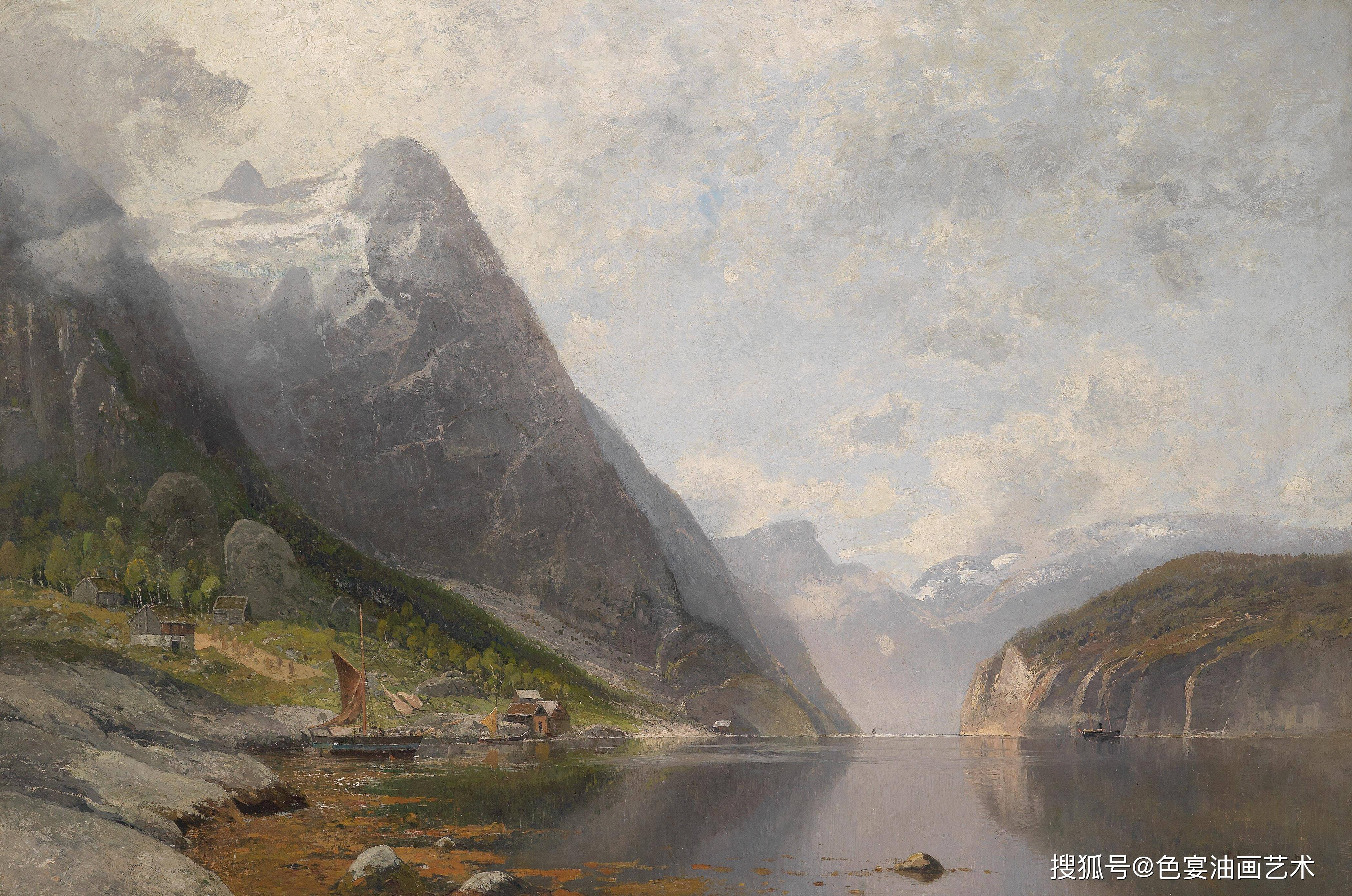 世界名画油画风景，艺术与自然的完美融合