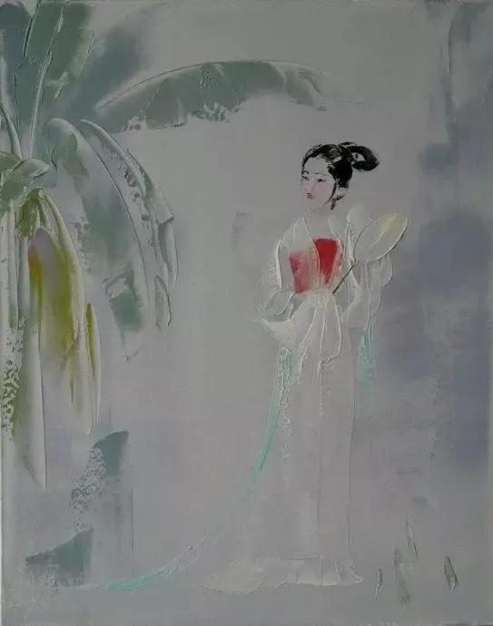 油画中国美女图片大全