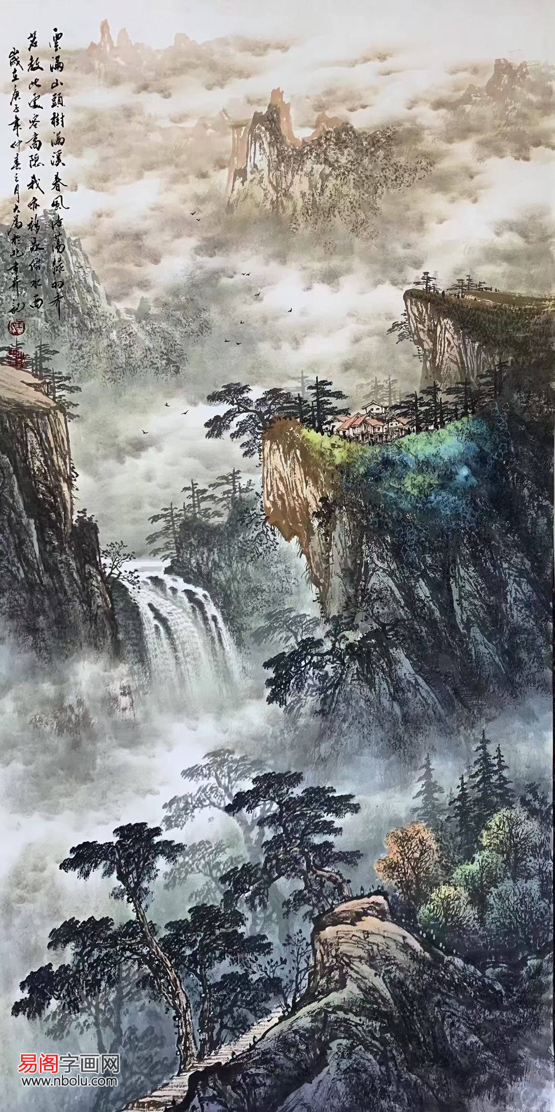 探索国画山水之美，一幅幅经典山水画图片大全的赏析