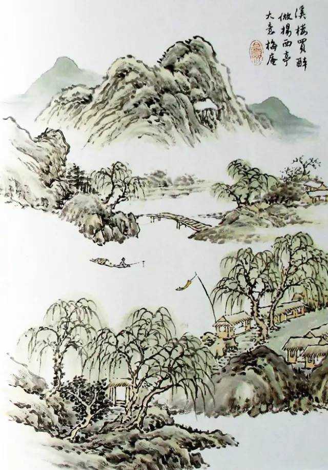 初探国画山水，国画山水画初学入门视频指南