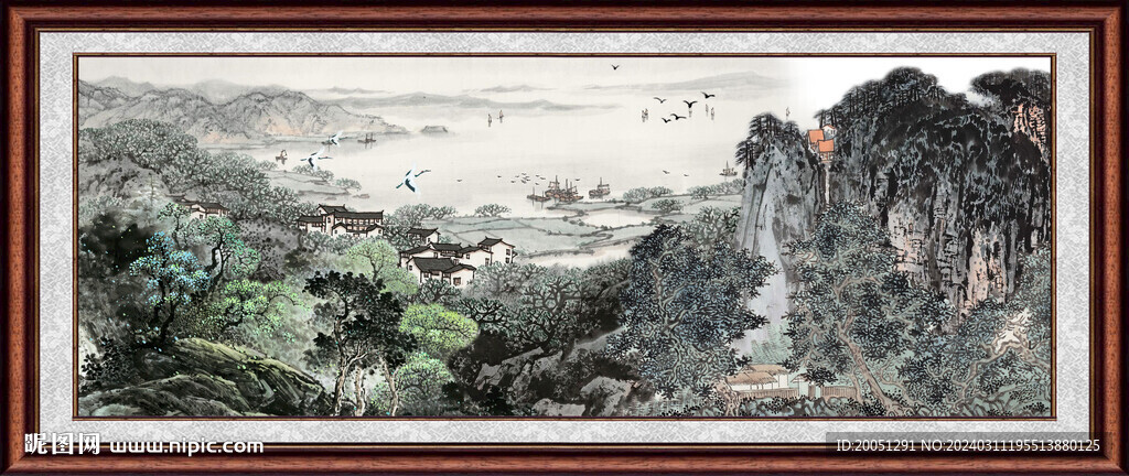 山水之美，尽在画中游——探索山水风景画图片大全