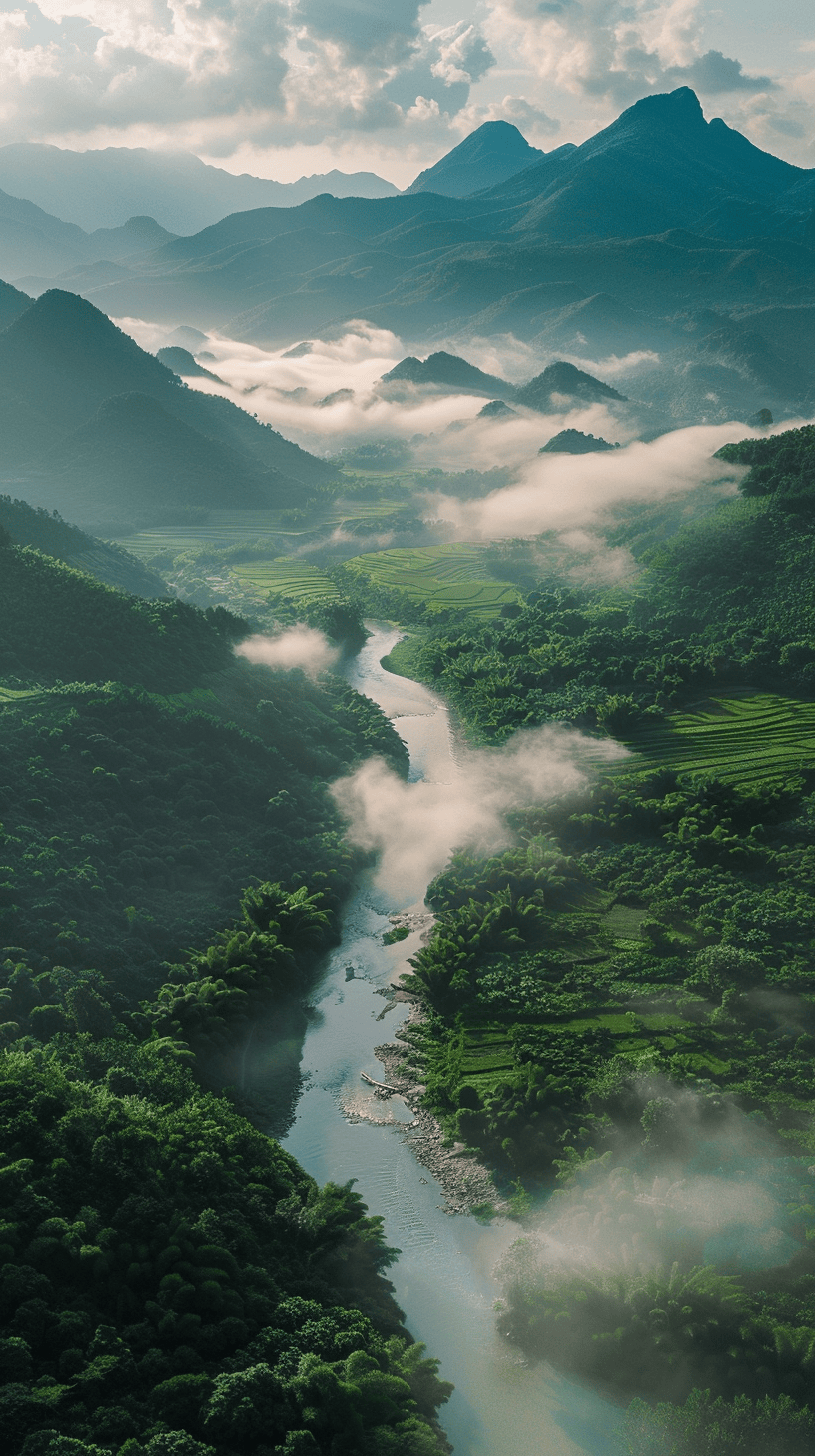 山水图片，自然之美的永恒定格