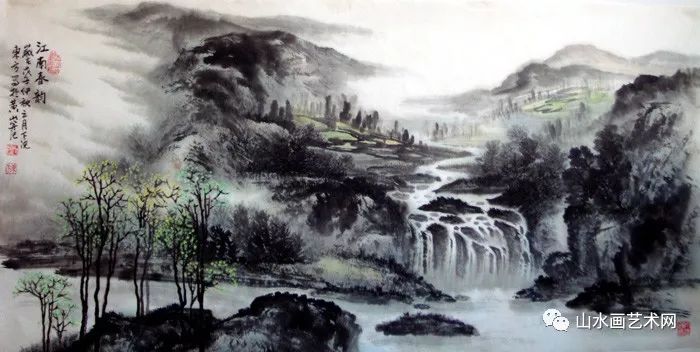 山水之间，大师风范，国画大师的精品山水画赏析