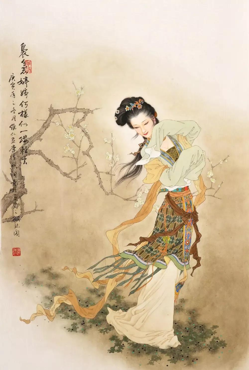 探寻工笔人物画之韵，100幅精品图片的视觉盛宴