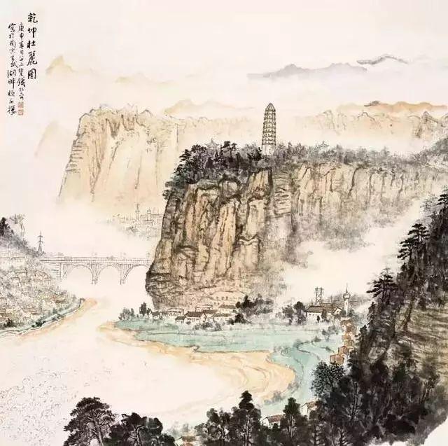 探寻国画山水画题款的意境与艺术——全面解析国画山水画题款大全