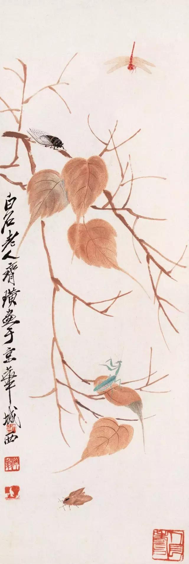 齐白石画作，大画家笔下的生活与艺术