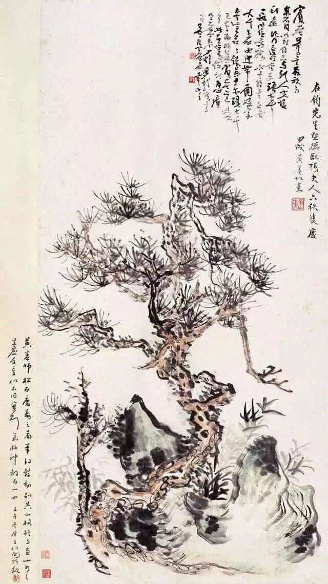 探索黄宾虹山水画的意境之美，以黄山松石图为例