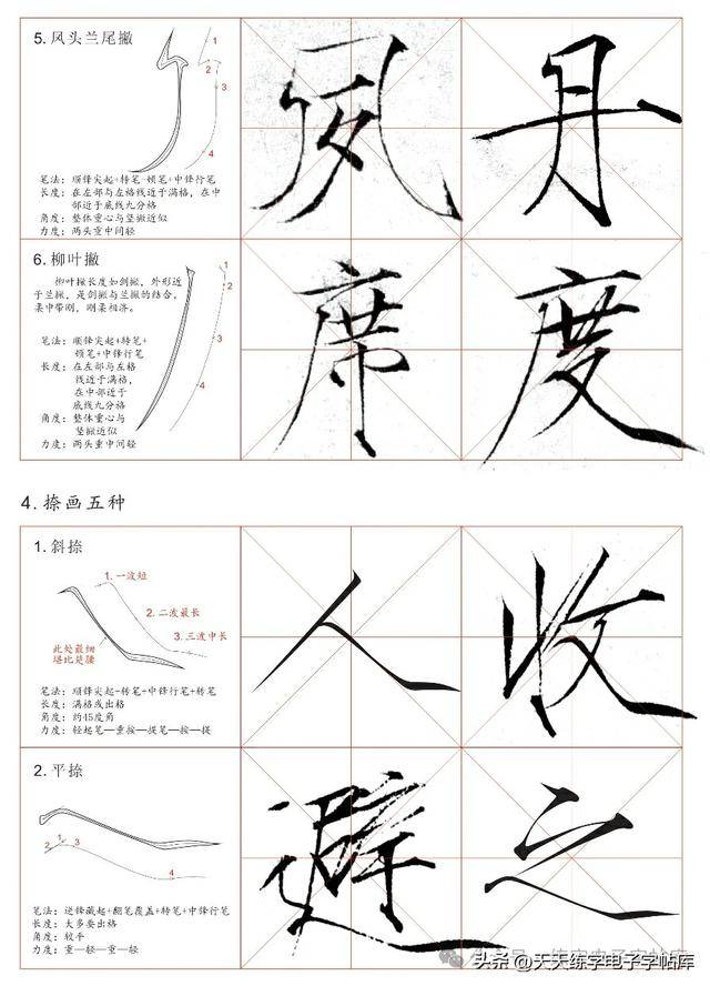 瘦金体42笔画入门，一笔一划的书法艺术之旅