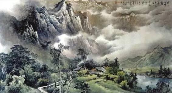 探索中国山水之美，100幅国画山水图片的视觉盛宴