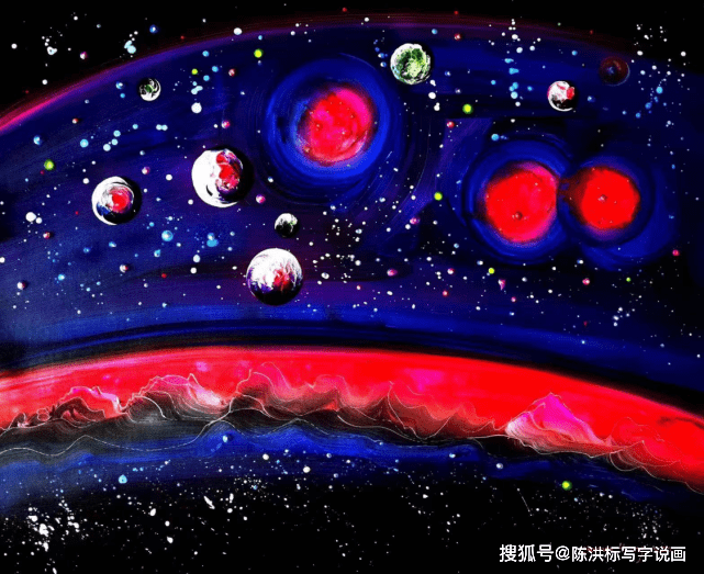 星空之韵，探索油画的无限宇宙