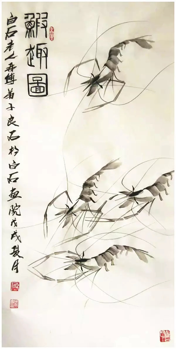 齐白石国画，笔墨丹青中的大师风范