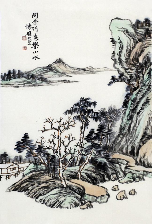 山水之美，国画之韵——探寻最美山水风景国画图片大全