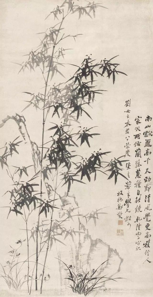 魏启后画竹，笔墨间的竹林风骨