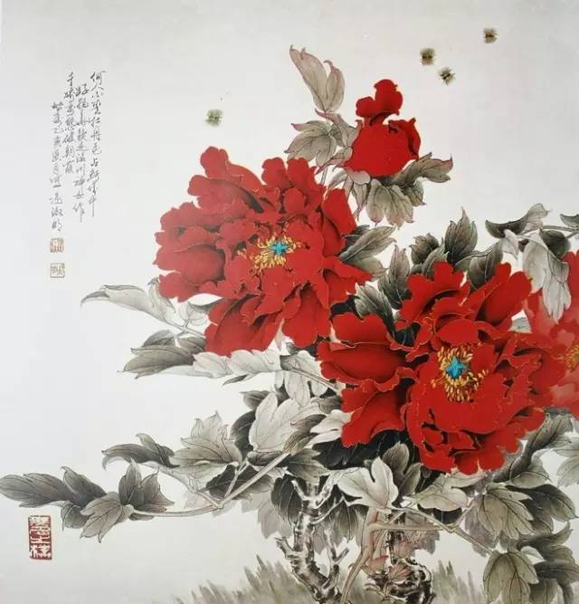 赏国色天香，国画牡丹花图片大全大图赏析