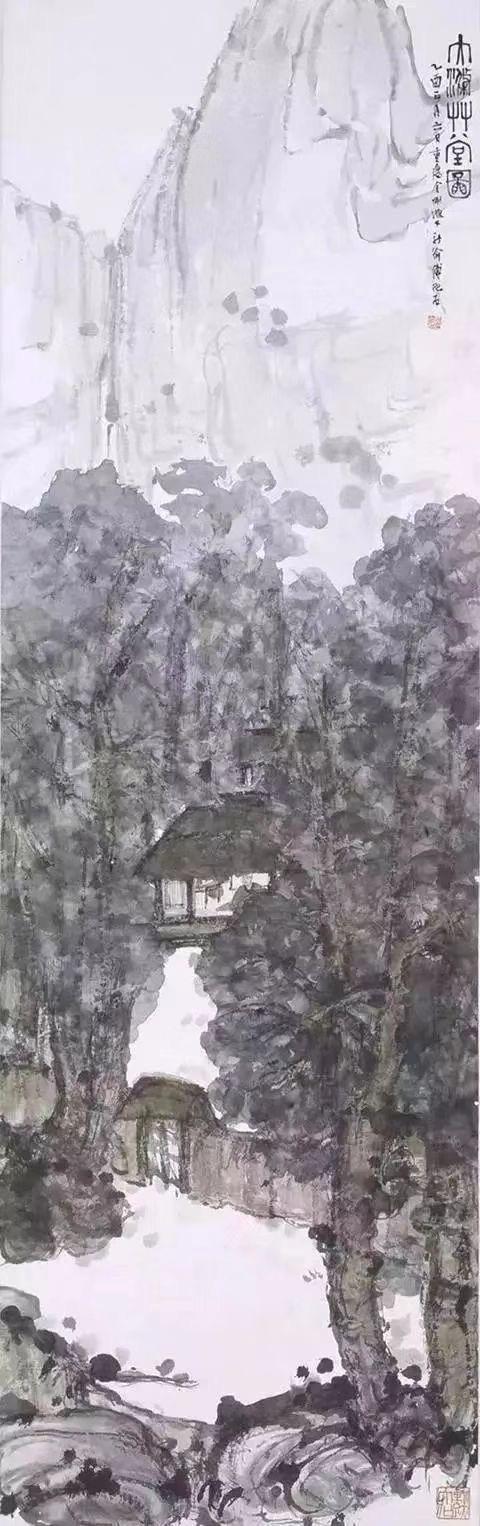 探索中国山水之美，国画图片大全大图风景赏析