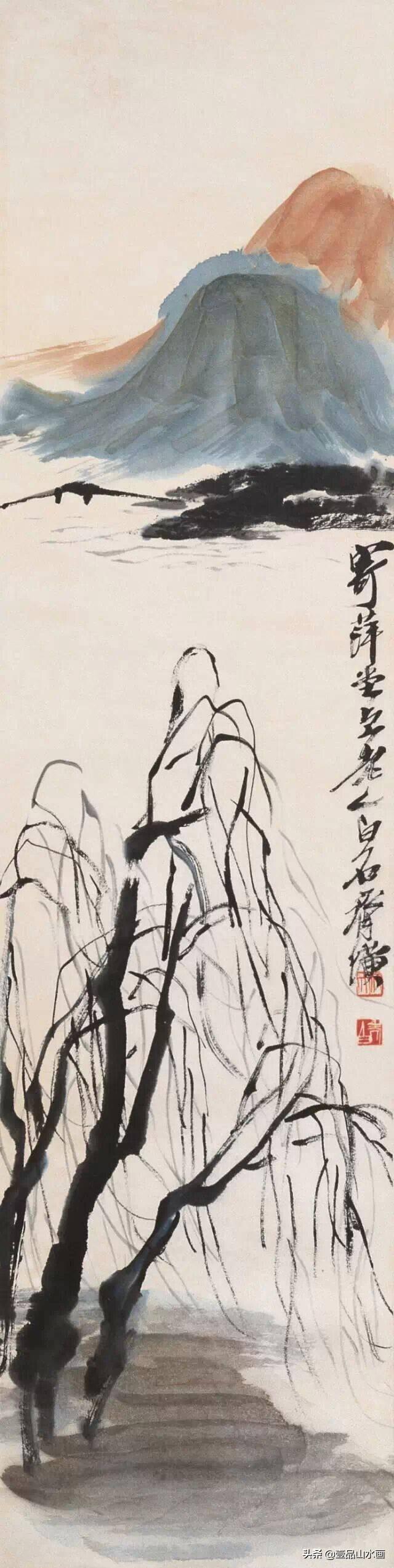 齐白石山水画，笔墨间的自然韵律与人文情怀