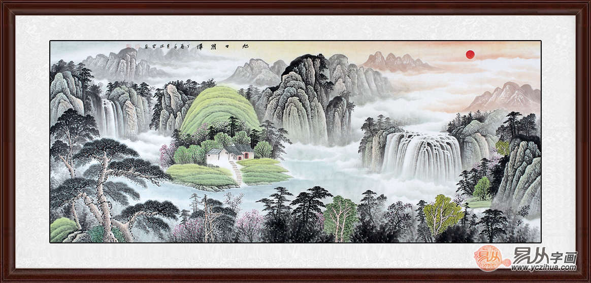 品味王中年山水画，一幅幅画卷中的意境与哲思