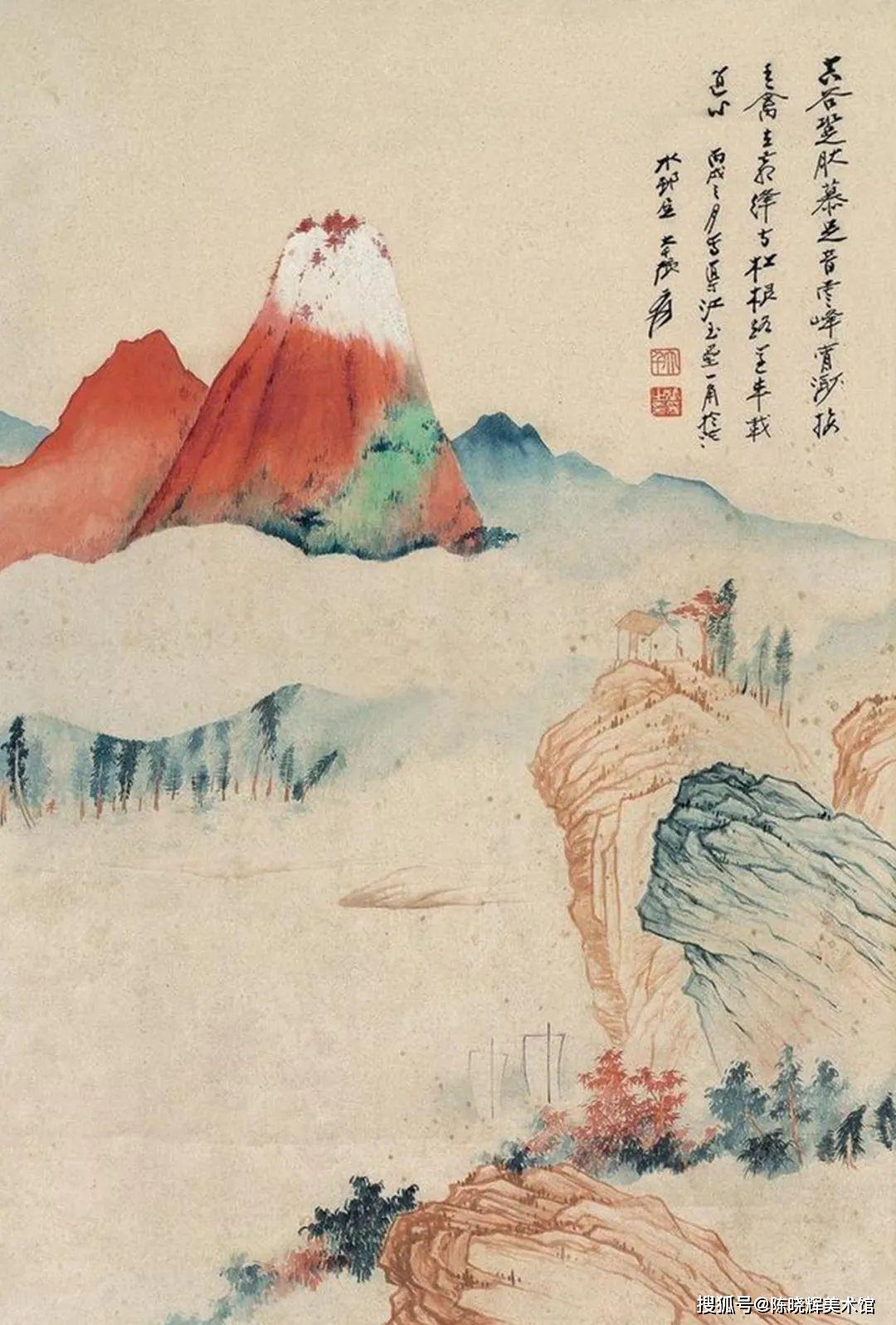 探秘张大千山水画真迹，笔墨间的自然与情感