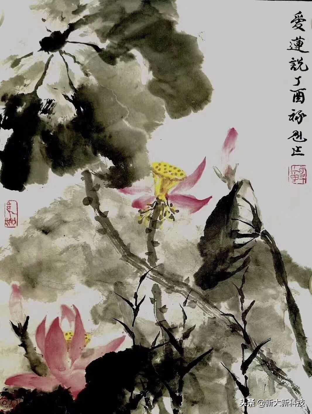 著名画家山水画作品图片，笔墨间的自然韵律