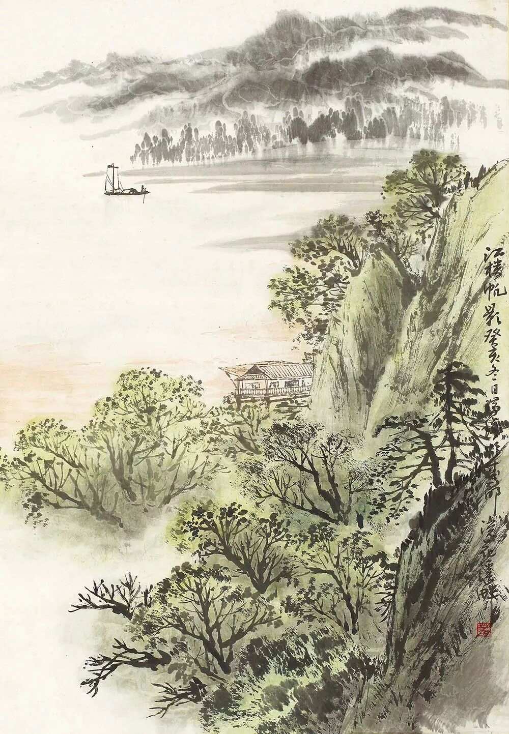 探索中国水墨山水的千年韵味，100幅顶级水墨山水画赏析