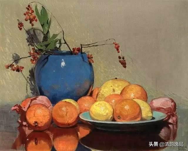 静物之韵，大师笔下的艺术魅力——解析大师静物油画作品图片