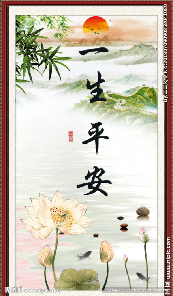 画荷花图片大全，一池风雅，笔墨生辉