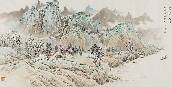 山水画，简约之美，自然之韵