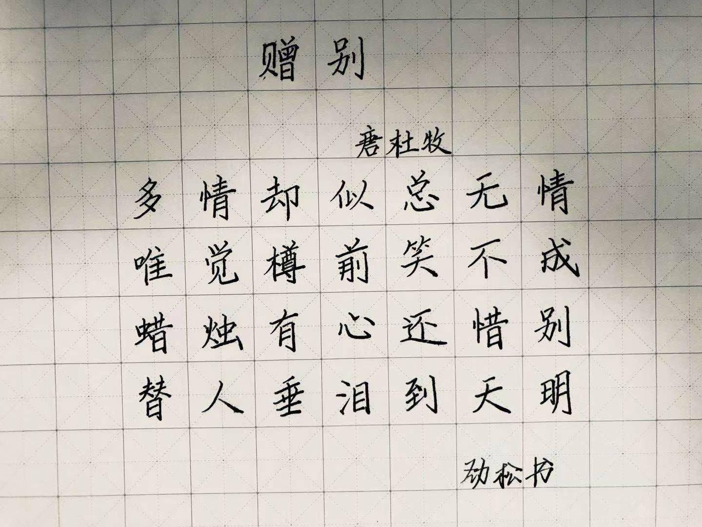 硬笔书法之美，米字格中的艺术探索