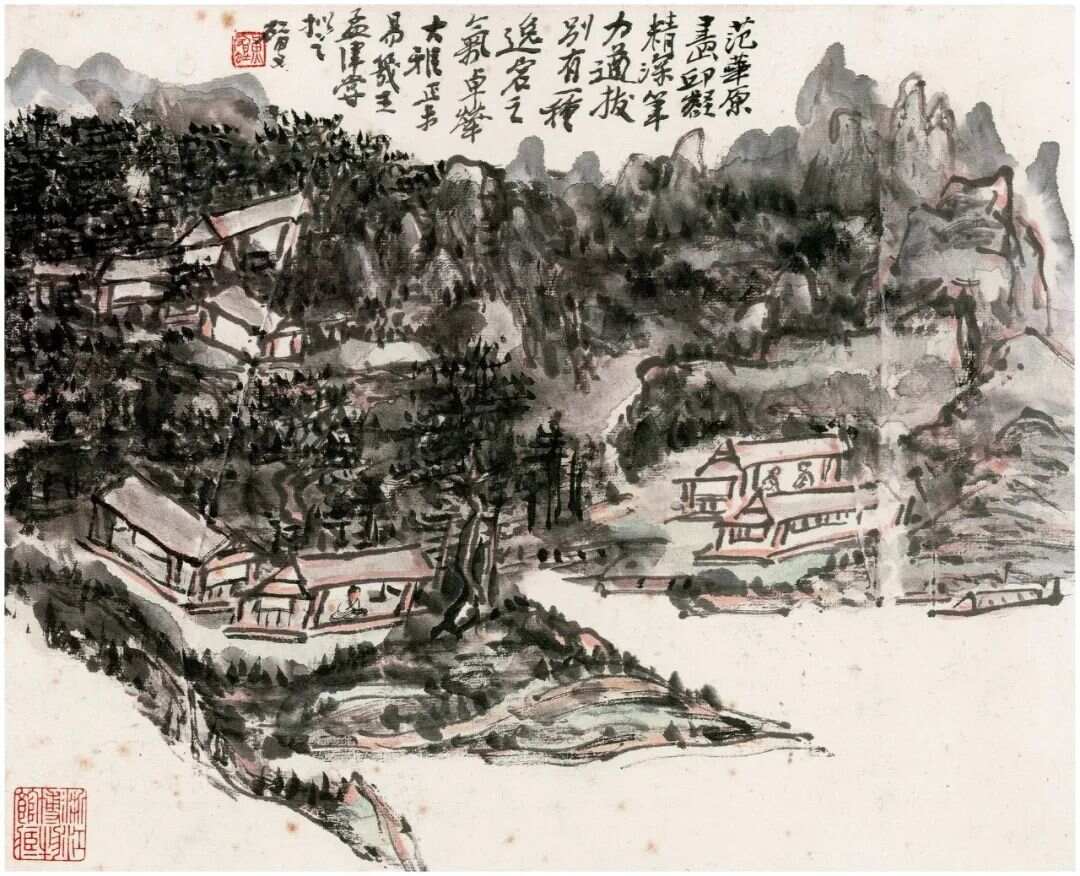 探索黄宾虹的笔墨世界，从作品图片看大师的艺术魅力