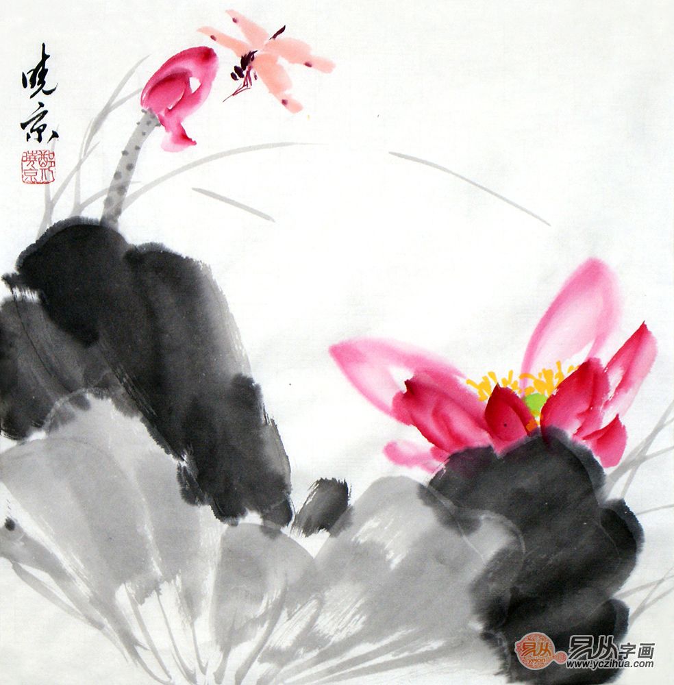 品味国画荷花小品的艺术魅力