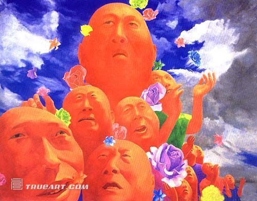 艺术之镜，探索方力钧作品中的时代与自我反思