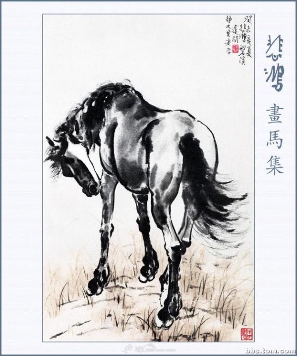 徐悲鸿画马图，艺术与精神的双重奏鸣