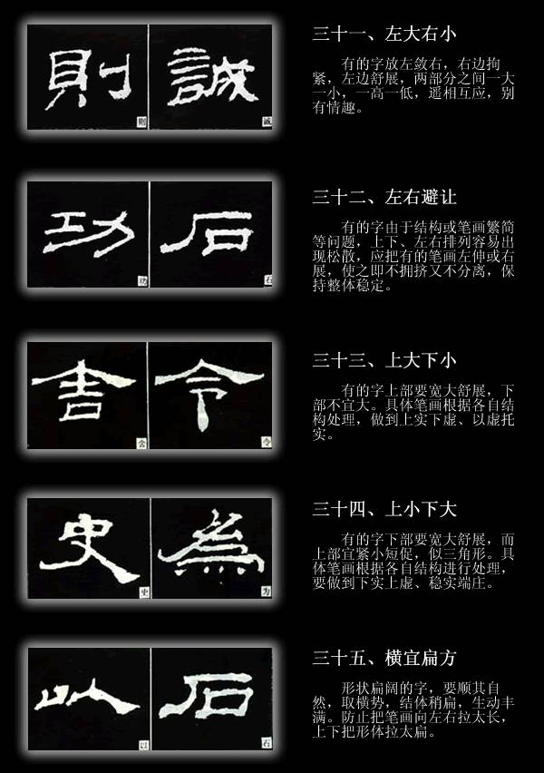 隶书之美，探索其23种基本笔画的独特魅力