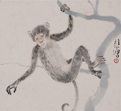 擅长画猴的画家，徐悲鸿与他的猴趣