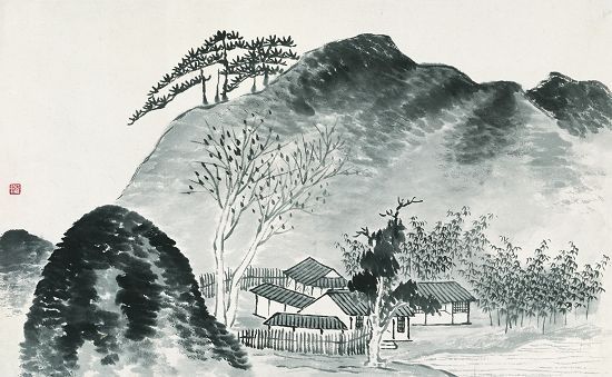 简单国画人物，笔墨间勾勒的东方韵味