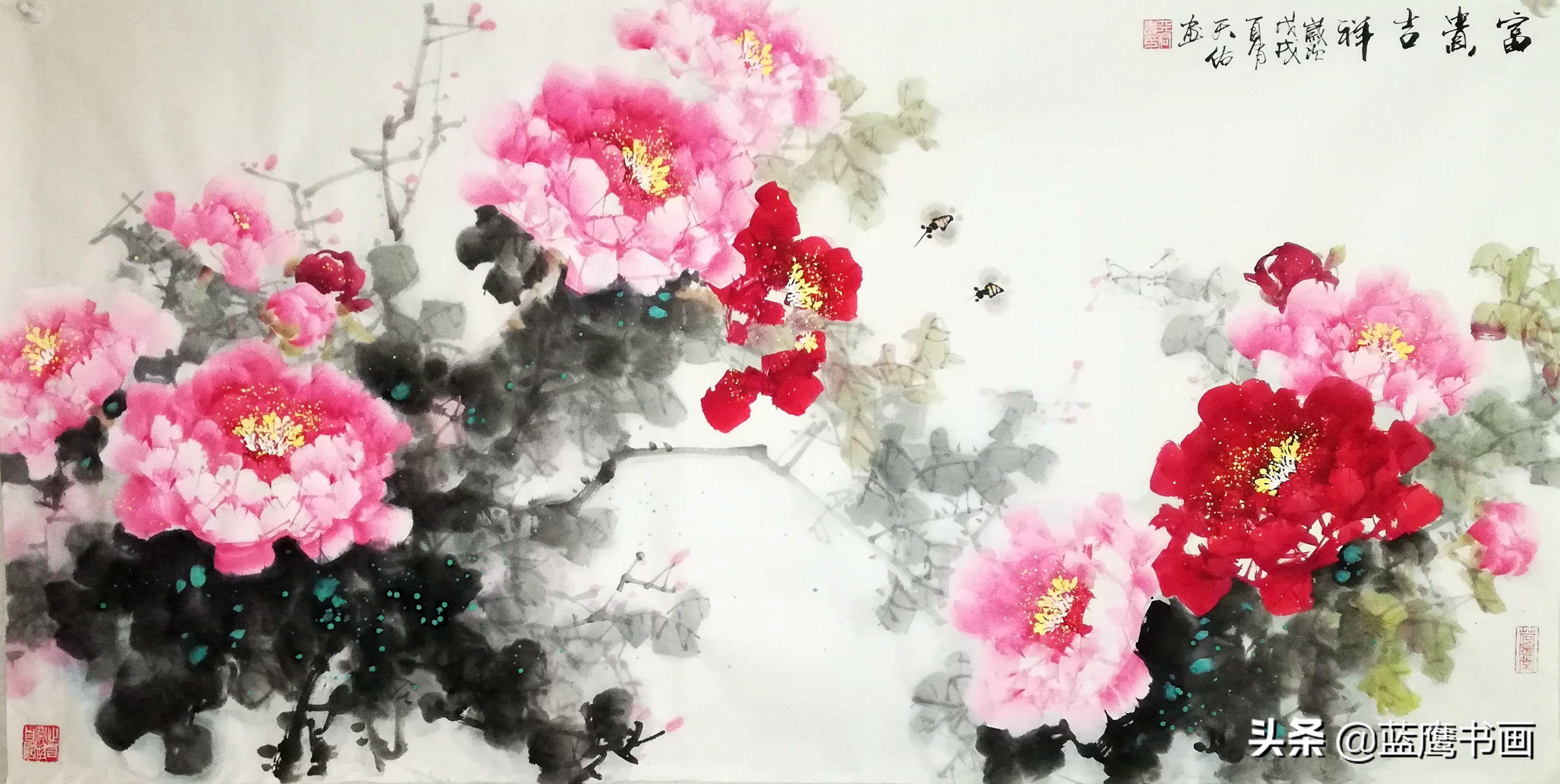 写意画牡丹的步骤视频，解锁国画艺术的灵动之美