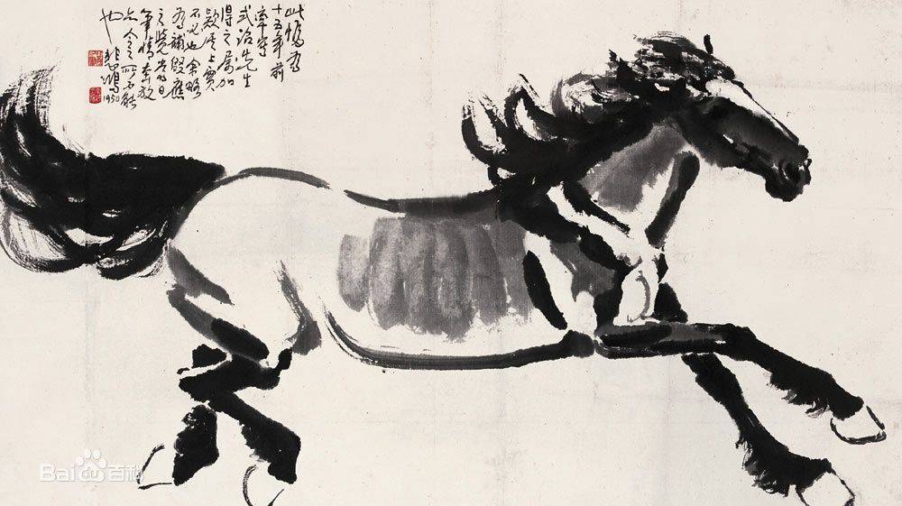 徐悲鸿的马，真迹原图的艺术魅力与历史价值