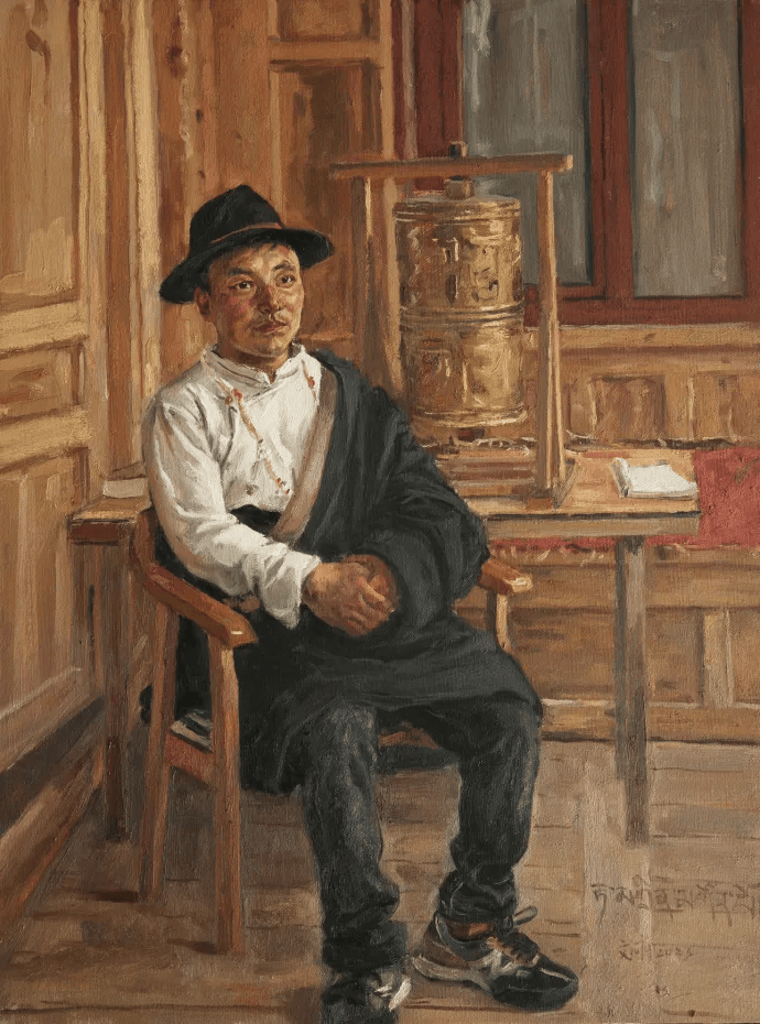 女性人物油画