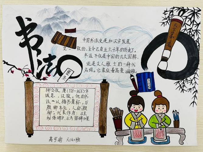 探索中国书法史的瑰宝，手抄报的艺术与文化价值