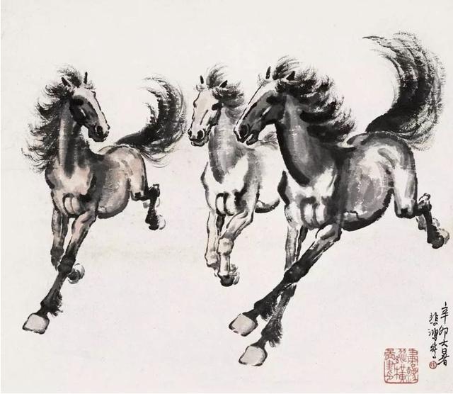 徐悲鸿，现实主义与浪漫情怀的交融——解析其作品风格