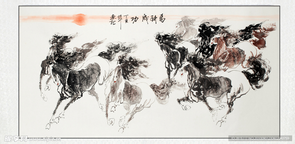 徐悲鸿田横五百士单马作品拍卖价，艺术市场的巅峰与价值探讨