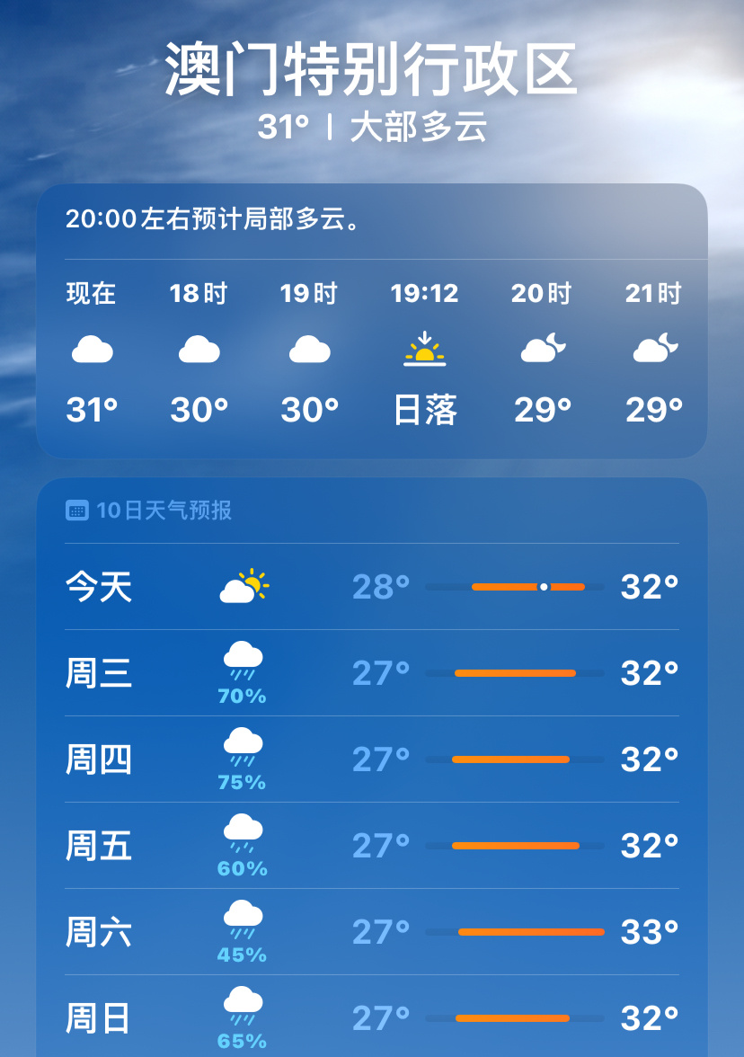 澳门6月份天气预报实况，热带气息与宜人气候的完美融合